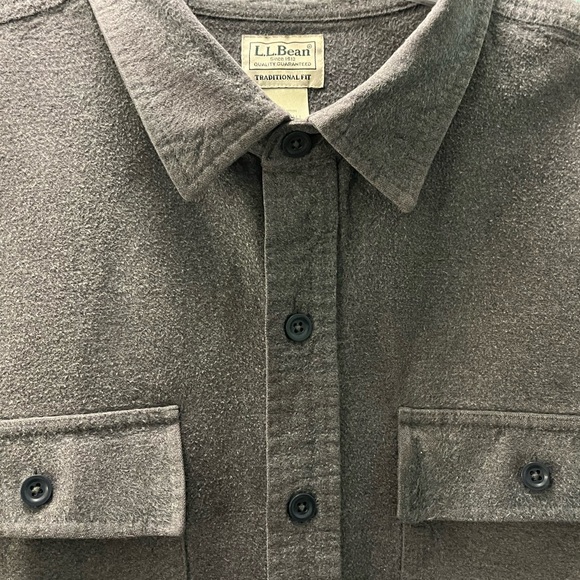L.L. Bean Chamois traditional fit heavyweight button front shirt men's XXXL Tall - Picture 1 of 4